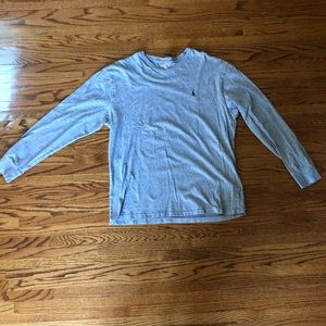Ralph Lauren Grey Long Sleeve w/ Green Horse M